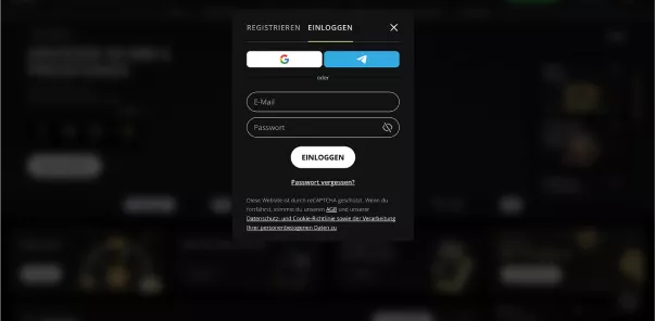 Schnelle und einfache Registrierung bei LexCasino